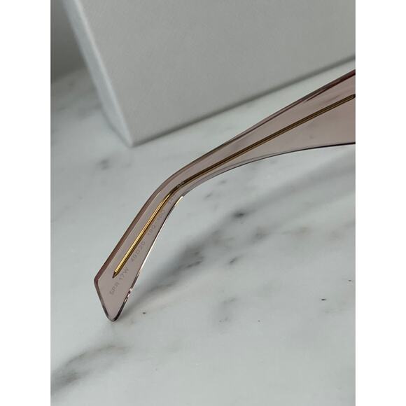 NEW Prada PR17WS Symbole Sunglasses in Peach Pink - Picture 8 of 11